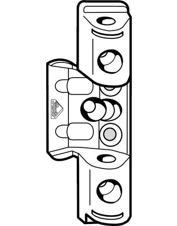 Bild Drehkipp-Axerlager, NT, E5, 12/18-9, DIN Links-Rechts, verzinkt - Roto-2