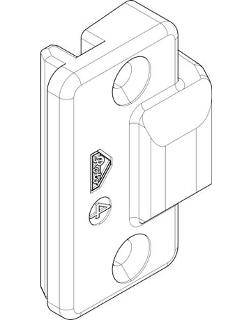 Bild Drehkipp-Mittelschließer, NT, Nr. 204, DIN Links-Rechts, Zinkdruckguss - Roto-2