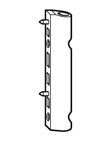 Eckband, NT, K3/100, DIN Links-Rechts, Stahl, weiß, beschichtet