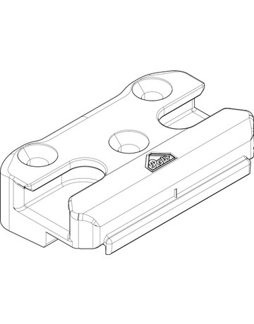 Bild DK-SI-Schließstück, K, NT, Nr. 201, DIN Links-Rechts, Zinkdruckguss, silberfarbig - Roto-1