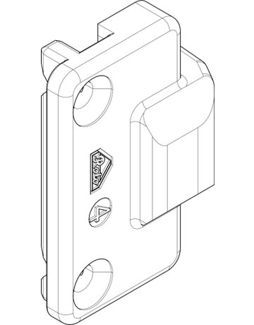 Bild Drehkipp-Mittelschließer, NT, Nr. 211, DIN Links-Rechts, Zinkdruckguss - Roto-1
