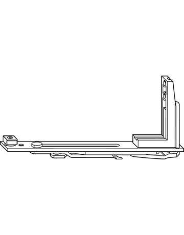 Eckband, NT Royal, verstellbar, DIN Rechts, Stahl, verzinkt