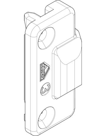 Bild Drehkipp-Mittelschließer, NT, Nr. 208, DIN Links-Rechts, Zinkdruckguss - Roto-1