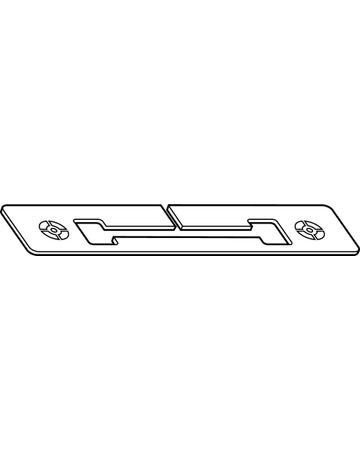 Drehkipp-Unterl.pl., MVS, 0,5mm, E-Tec, DIN Links-Rechts, l.gr, zum Aufschrauben