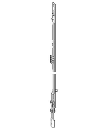 Bild Klappfenster-Mittelverschluss, Gr. 200, DIN Links-Rechts, OutwardOpening, THS30, St, vz-2