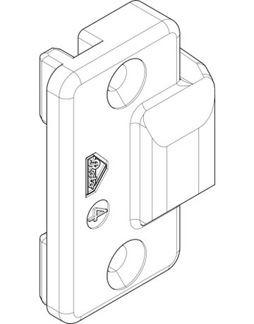 Bild Drehkipp-Mittelschließer, NT, Nr. 206, DIN Links-Rechts, Zinkdruckguss - Roto-1