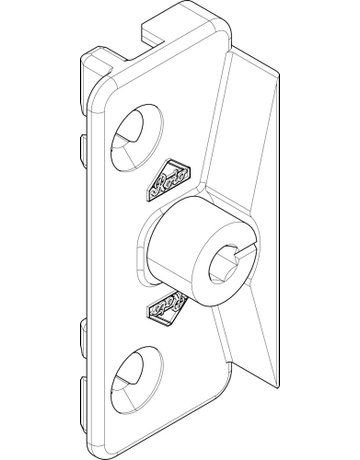 Bild Drehkipp-Niveauschaltsperre, Nr. 213, NT, KBE 70 AD, Rahmenteil - Roto-1