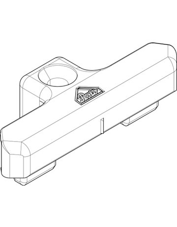 Bild DK-Schließstück, K, NT, Nr. 206, DIN Links-Rechts, Zinkdruckguss, silberfarbig - Roto-1