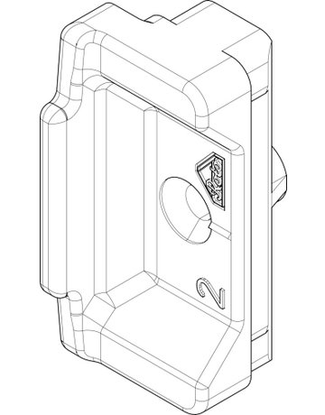 Bild Drehkipp-Mittelschließer, NT, Nr. 12, DIN Links-Rechts, Zinkdruckguss, signalgrau - Roto-1