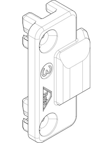 Bild Drehkipp-Mittelschließer, NT, Nr. 216, DIN Links-Rechts, Zinkdruckguss, silber - Roto-2