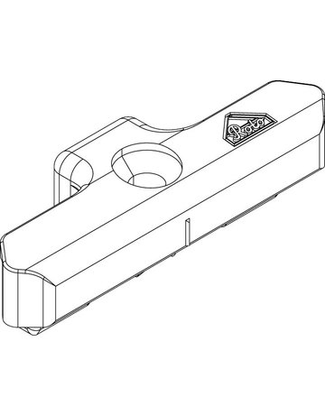 Bild DK-Schließstück, K, NT, Nr. 230, DIN Links-Rechts, Zinkdruckguss, silberfarbig - Roto-1