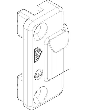 Bild Drehkipp-Mittelschließer, NT, Nr. 269, DIN Links-Rechts, Zinkdruckguss, silber - Roto-1