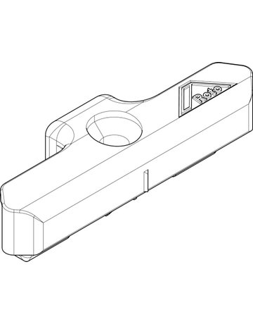Bild DK-Schließstück, K, NT, Nr. 202, DIN Links-Rechts, Zinkdruckguss, silberfarbig - Roto-1