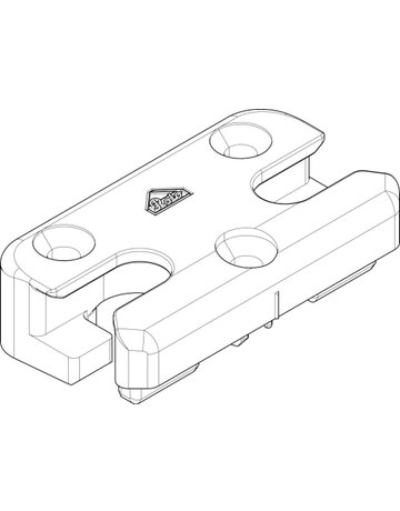 Bild DK-SI-Schließstück, K, NT, Nr. 282, DIN Links-Rechts, Zinkdruckguss, silberfarbig - Roto-1