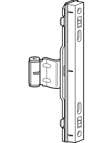Bild Drehflügel-Falzband, E5, DIN Links-Rechts, NTi, H-12/18-13, Stahl, verzinkt - Roto-2