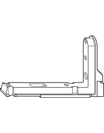 Eckband, NT Designo, verstellbar, DIN Links, Stahl, verzinkt - Roto