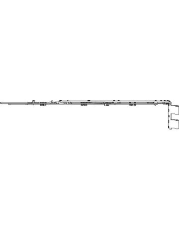 DK-Axerarm, NT, Powerhinge, Gr. 500, DIN Rechts, KF 12/20-13, silber