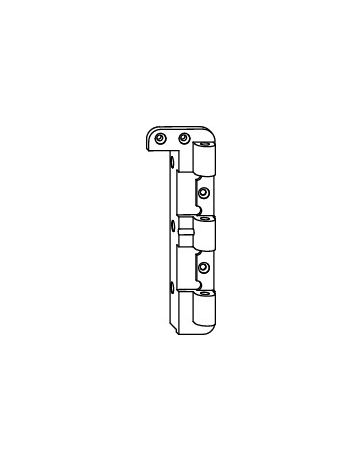 Drehkipp-Axerlager, NT, Powerhinge, DIN Rechts, silberfarbig, verzinkt