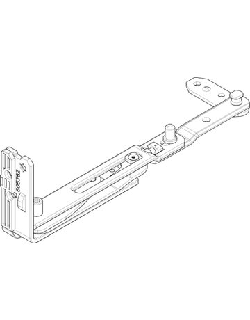 Bild DF-Falzaxerarm, DIN Links, Stahl NT Designo II, schwarz - Roto-2
