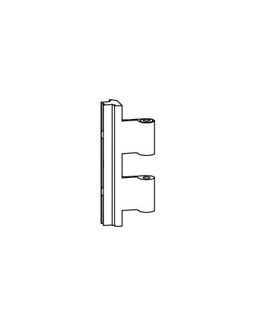 Drehflügel-Falzmittelband, DL-R, NT PowerHinge, 12/18-9, Stahl, EV1, beschichtet