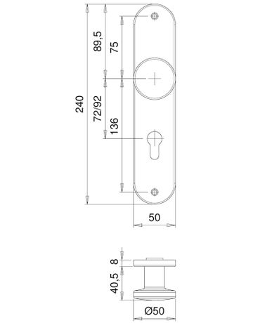 Bild Knopfschild 1306/7203 LS ov.,PZ72,F1,o. Nr.-1