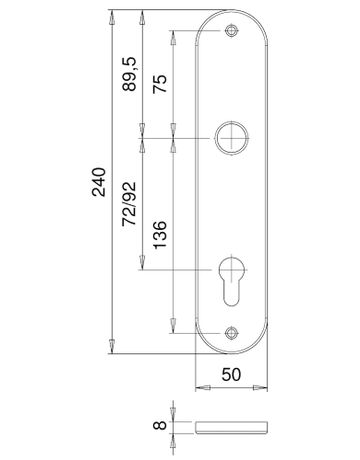 Bild Knopfschild 2306/9203 LS ov.,PZ92,F1,o. Nr.-1