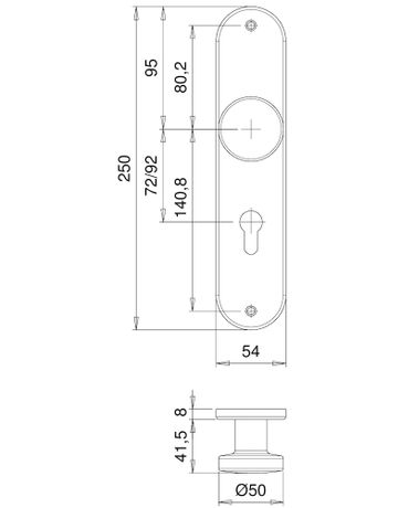 Bild Knopfschild 1306/7203 LS ov.,PZ72,ER,o. Nr.-1