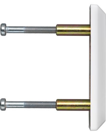 Tür- Befestigungsset, für Panzerriegelschloss, PA1018, Stahl, weiß - Abus
