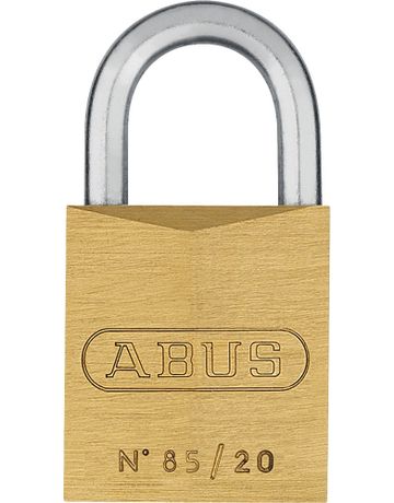 AV - Vorhangschloss 85/20 Lock-Tag, Messing massiv - Abus