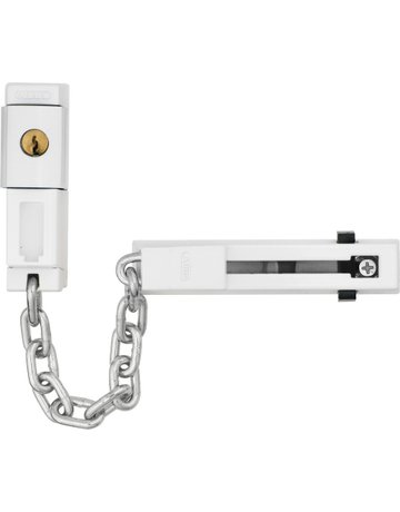Bild Wohnungseingangstür- Türkette, abschließbar, SK78 B/DFNLI, Stahl weiß gehärtet - ABUS-0