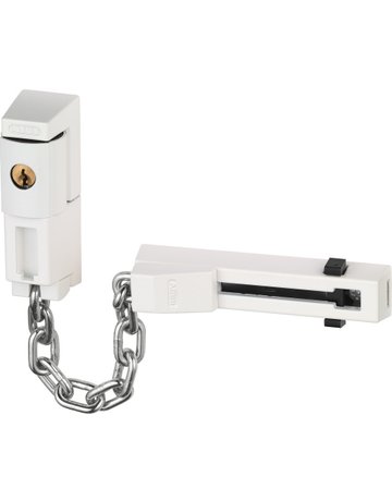 Bild Wohnungseingangstür- Türkette, abschließbar, SK78 B/DFNLI, Stahl weiß gehärtet - ABUS-1