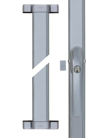 Fenster- Stangenschloss, abschließbar, FOS550, Stahl silber