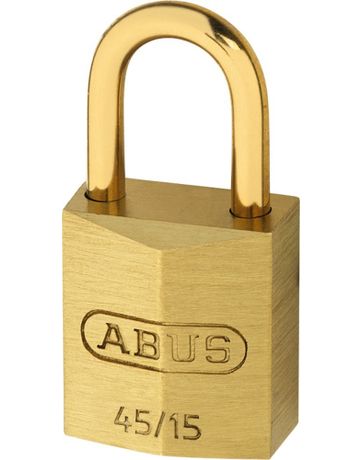 Bild AV - Vorhangschloss 45/15 Lock-Tag, Messing massiv - Abus-1