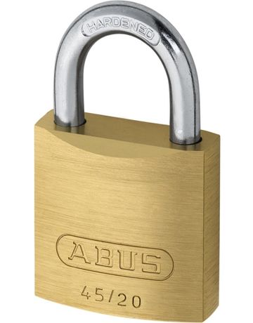 Bild AV - Vorhangschloss 45/20 Lock-Tag, Messing massiv - Abus-1