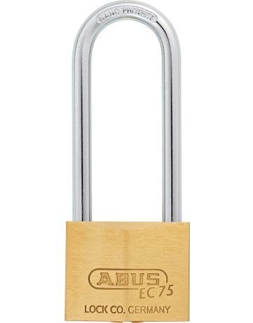 Bild AV - Vorhangschloss 75/50HB80, Messing massiv - ABUS-2