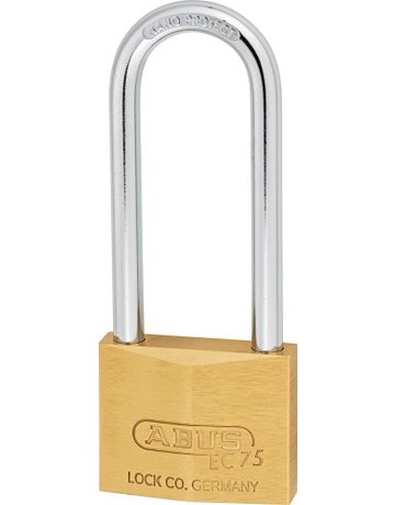 Bild AV - Vorhangschloss 75/50HB80, Messing massiv - ABUS-1