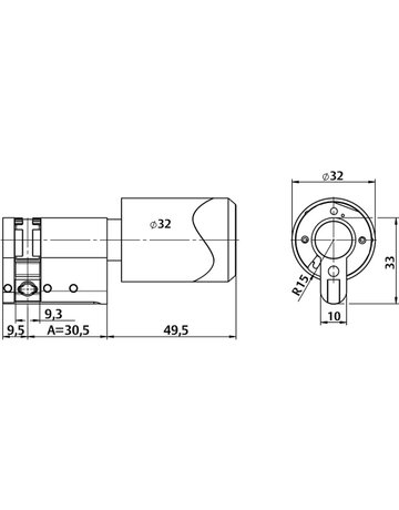 Bild Online Zylinder C100 APERIO - effeff-4