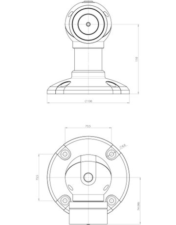 Bild OT-Haftmagnet, elektrisch, 830-8BW1, Aluminium, 800N, schwarz, silber eloxiert - effeff-1