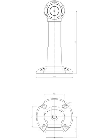 Bild OT-Haftmagnet, elektrisch, 830-5BW2-D, Aluminium, 500N, schwarz, silber eloxiert - effeff-1