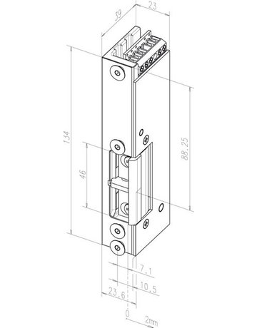 Bild FH-Türöffner, ohne Schließblech 131RRFF, 12V AC/DC, DIN Links - effeff-1