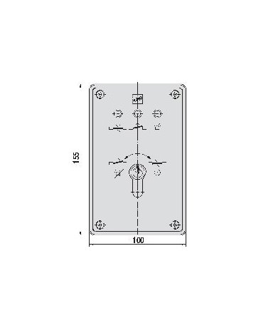 Bild BEDIENTEIL AP 1332-10 12/24V RAL 9002 - effeff-1