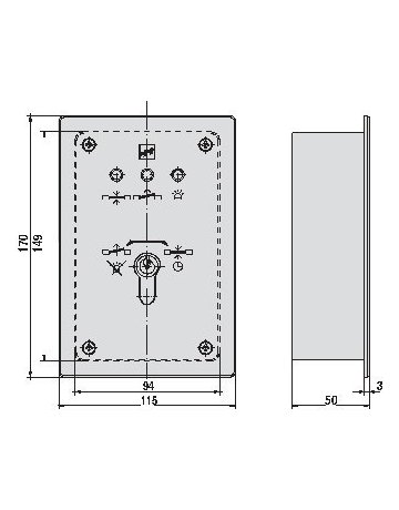 Bild effeff Bedienteil LED Anzeige 12/24V-1