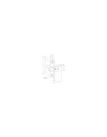 Bild OT-Aufdruckbolzen, 1023, für Türöffner, B 20mm, H 55mm - effeff-1