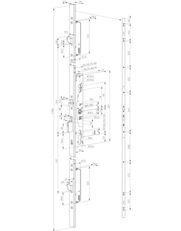 Bild MFV 629X,1-flg PZ92/9,D40,U24x6,5x1760,Si - effeff-1