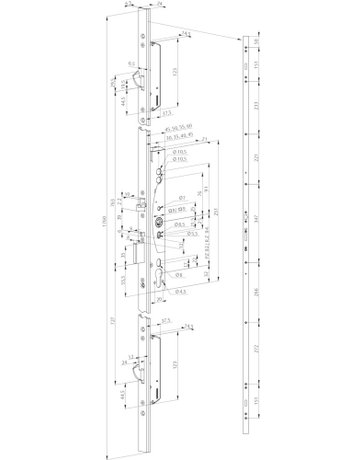 Bild PA-MFV 729X,1-flg PZ92/9,D40,U24x1760,Si,PAF-E,TF - effeff-1