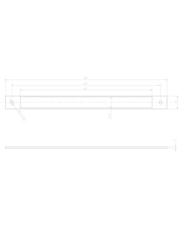 OT-Distanzblech, MEDIATOR® Z09-DBRR3, für Türöffner, B 24mm, kantig, Edelstahl