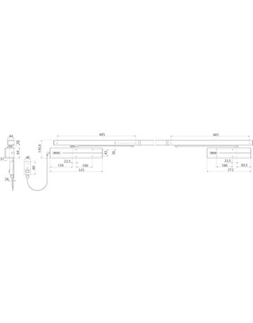 Bild Gleitschiene DCG 21-40 silberfarbig eloxiert - effeff-2