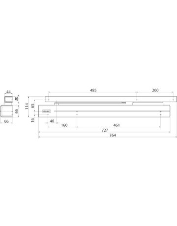 Bild Türschließer DC 700FT1 EN 3-6,o. Gestänge,silberfarbig,24V - effeff-2