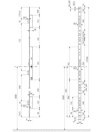 Bild PA-MFV 319N,2-flg PZ92/9,D40,F24x1760,Si - effeff-1