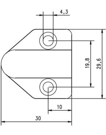 Bild Kabelübergang 10318-1-10 offen,o. Gehäuse,10000mm,vernickelt - effeff-0